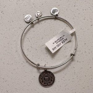 Alex and Ani United States coast guard charm bracelet adjustable